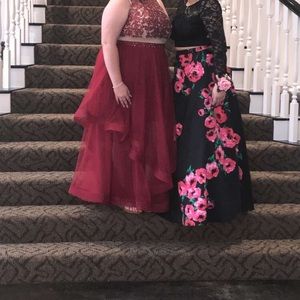 Size 13/14 2 piece prom dress.